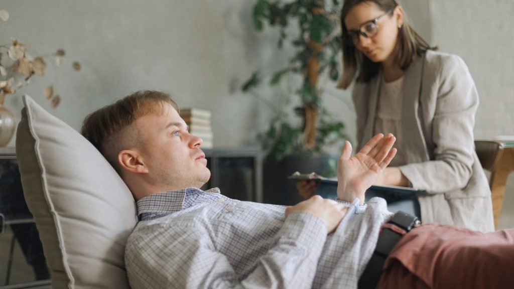 man seeking medication-assisted treatment advice